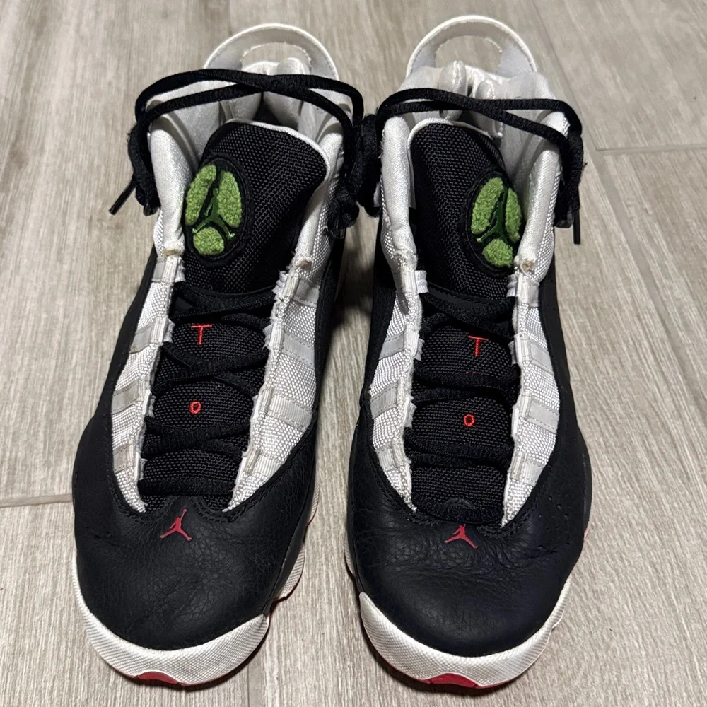 Air Jordan 6 Retro GS Black White Red‎ 6.5Y Youth Sneakers 323419-008
